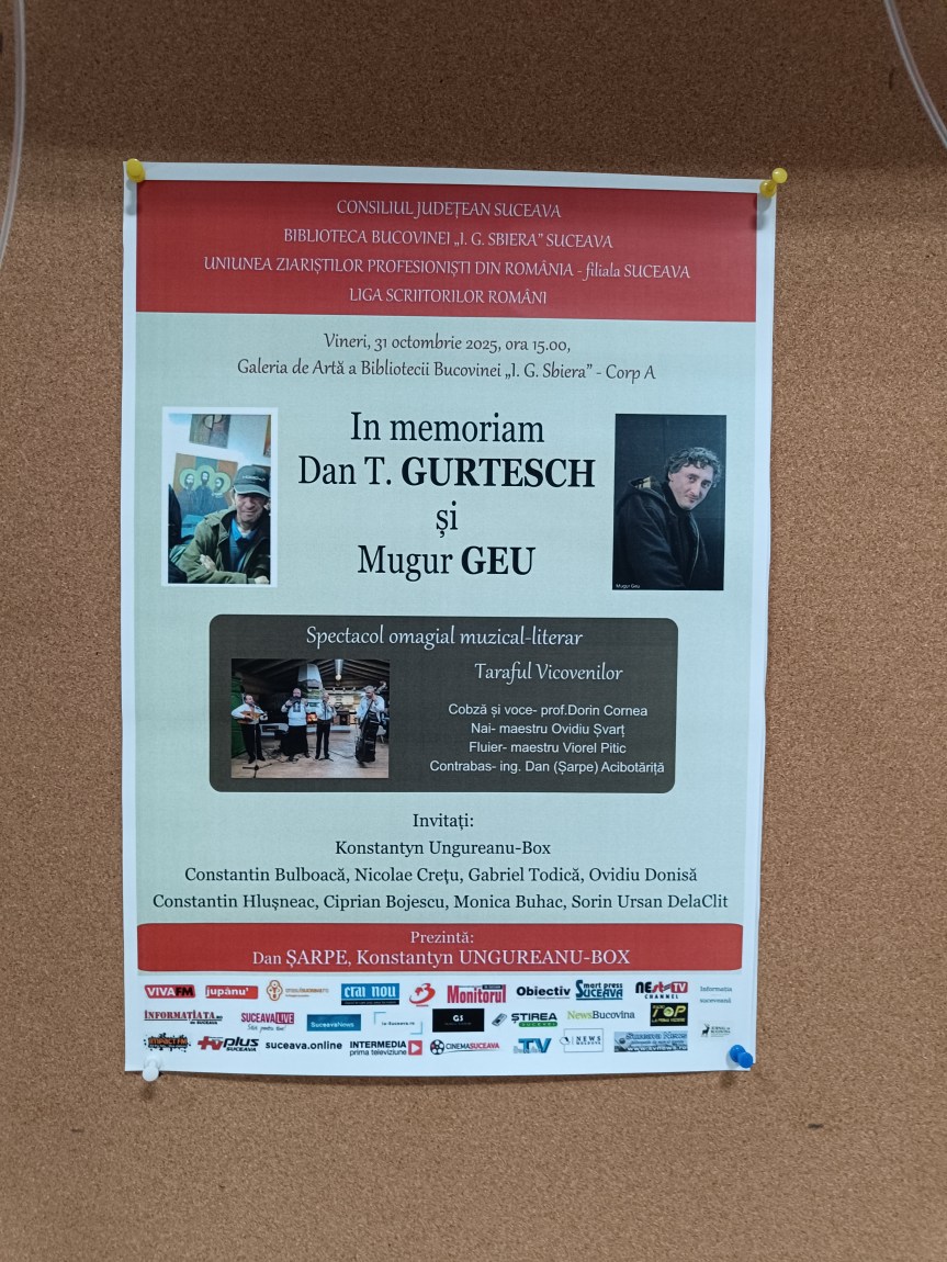 Și noi v-am iubit, bă!”…sau in memoriam Dan T. Gurtesch și Mugur&nbsp;Geu